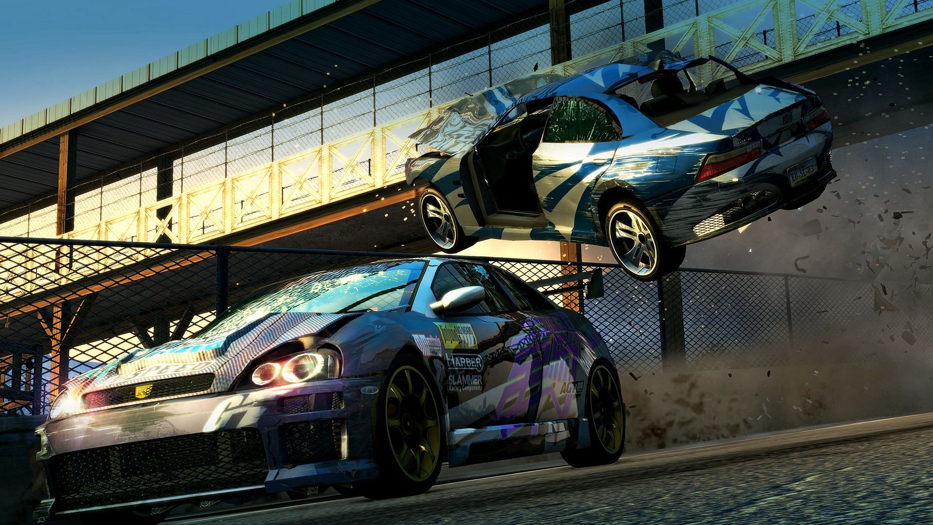 Burnout Paradise Remastered is outlandish and memorable in more ways than one (Image via EA)